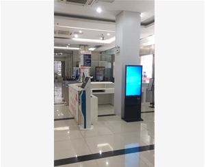 宣城涇縣政務中心43寸立式查詢機，帶刷二代身份證功能